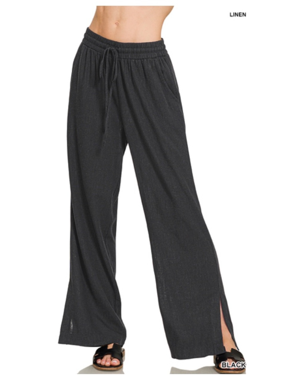 225 LINEN DRAWSTRING PANTS